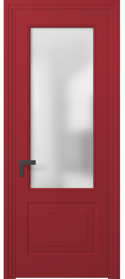 Межкомнатная дверь Рокка 8352 Матовый белоснежный Сатинированное стекло Цена 107899 ₽ | Volhovec