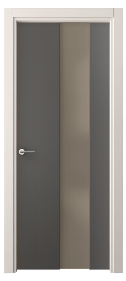 Межкомнатная дверь Фридом 4226 ПЭТ графитовый Сатинированное бронзовое стекло, триплекс Цена 33099 ₽ | Volhovec