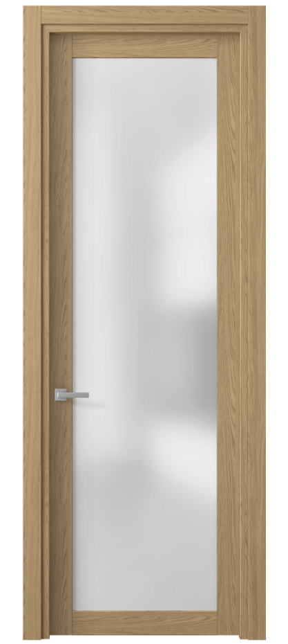 Межкомнатная дверь Планум 2102 Жемчужный дуб Сатинированное стекло Цена 29819 ₽ | Volhovec