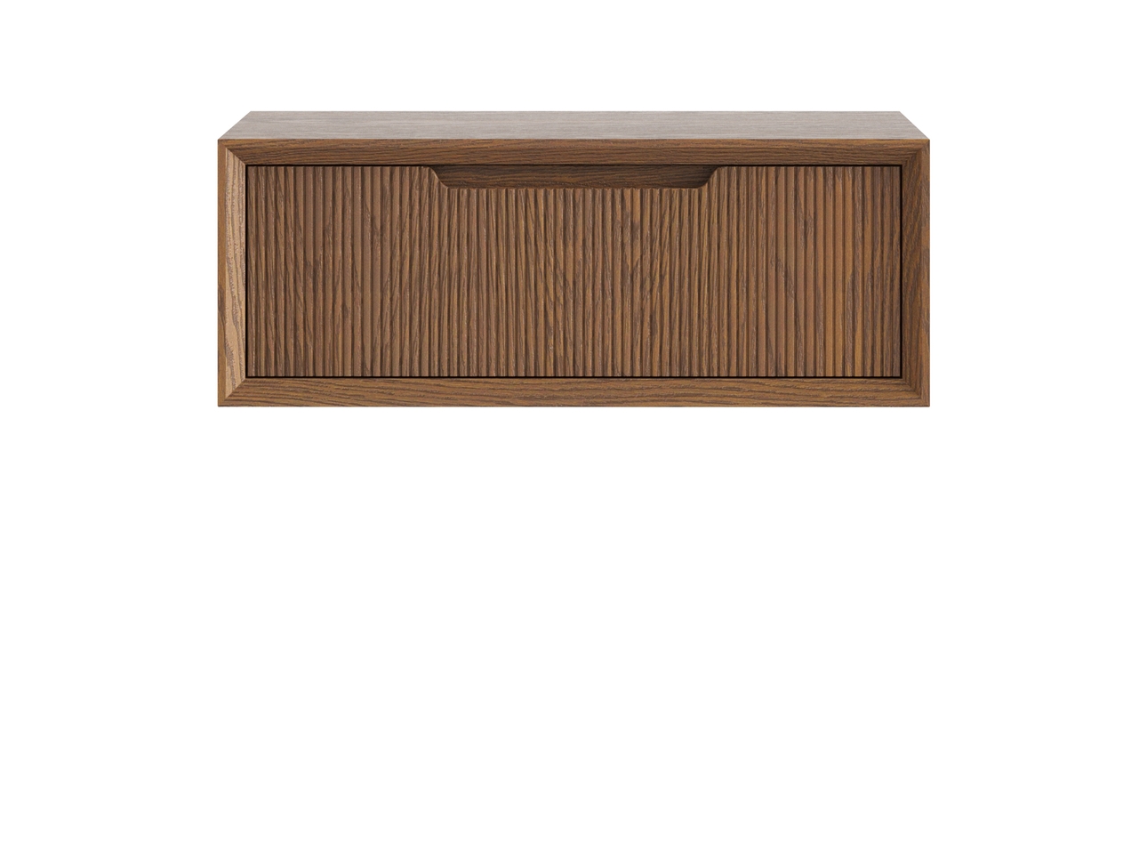 Тумба подвесная прикроватная Velvet 1 ящик дуб каштановый матовый