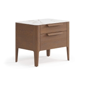 Тумба прикроватная Piega 2 ящика дуб каштановый матовый