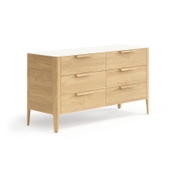 Комод Piega 6 ящиков дуб соломенный матовый