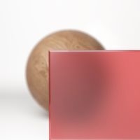 Сатинированное розовое стекло