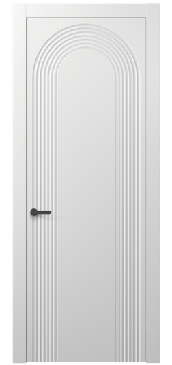 Дверь межкомнатная 8648 МБЛ. Цвет Матовый белоснежный. Материал Гладкая эмаль. Коллекция Альба. Картинка.