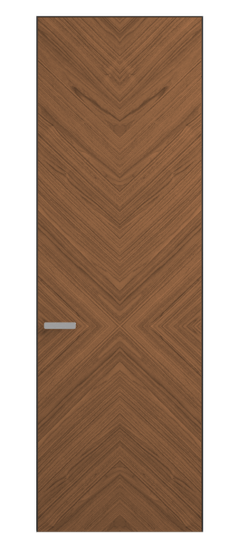 Дверь межкомнатная АКП 0205 ОУММР Орех умбра матовый. Цвет Орех умбра матовый рифт. Материал Радиальный шпон НатурВуд. Коллекция Рифт. Картинка.