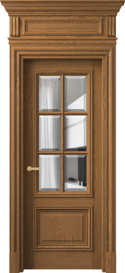 Дверь межкомнатная 7312 ДПР.М ПРОЗ Ф. Цвет Дуб пряный матовый. Материал Массив дуба матовый. Коллекция Антик. Картинка.