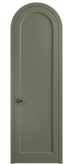 Дверь межкомнатная 6813 МОТ. Цвет Матовый оливковый тёмный. Материал Гладкая эмаль. Коллекция Палаццо. Картинка.