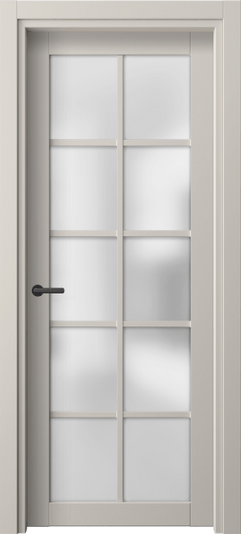 Дверь межкомнатная 2106 ПЭСС САТ. Цвет ПЭТ светло-серый. Материал ПЭТ. Коллекция Нео. Картинка.