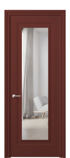 Дверь межкомнатная 8403 Оксид красный RAL 3009. Цвет RAL Оксид красный RAL 3009. Материал Гладкая эмаль. Коллекция Маскот. Картинка.