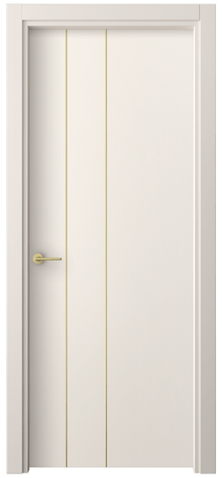 Дверь межкомнатная 4203 ПЭКБ. Цвет ПЭТ кремово-белый. Материал ПЭТ. Коллекция Фридом. Картинка.