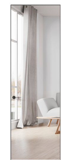 Дверь межкомнатная АКП 00010 спец ЗЕР Зеркало с одной стороны, ПЭБЛ ПЭТ белоснежный. Цвет Зеркало с одной стороны. Материал Зеркало. Коллекция Планум Про. Картинка.