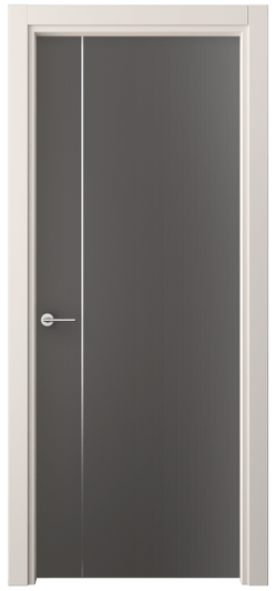 Дверь межкомнатная 4201 ПЭГФ. Цвет ПЭТ графитовый. Материал ПЭТ. Коллекция Фридом. Картинка.