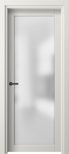 Дверь межкомнатная 2102 ПЭБЛ САТ. Цвет ПЭТ белоснежный. Материал ПЭТ. Коллекция Нео. Картинка.