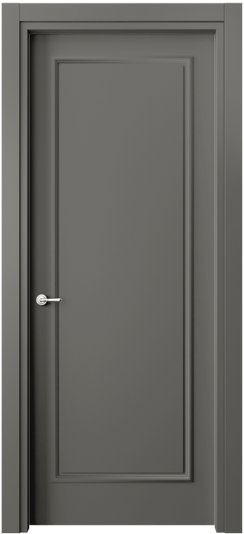 Дверь межкомнатная 8101 МКЛС. Цвет Матовый классический серый. Материал Гладкая эмаль. Коллекция Париж. Картинка.