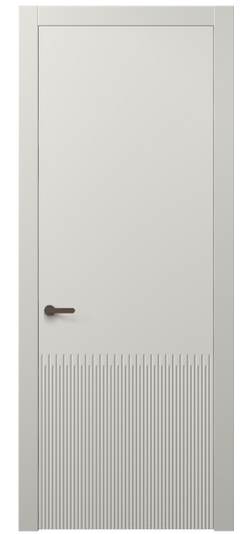 Дверь межкомнатная 8626 МТСР. Цвет Матовый тёплый серый. Материал Гладкая эмаль. Коллекция Дюна. Картинка.
