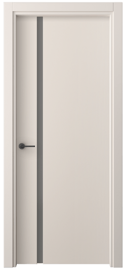 Дверь межкомнатная 4222 ПЭПБ СЕР САТ. Цвет ПЭТ пудровый бежевый. Материал ПЭТ. Коллекция Фридом. Картинка.