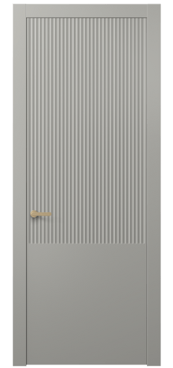 Дверь межкомнатная 8646 МНСР . Цвет Матовый нейтральный серый. Материал Гладкая эмаль. Коллекция Альба. Картинка.