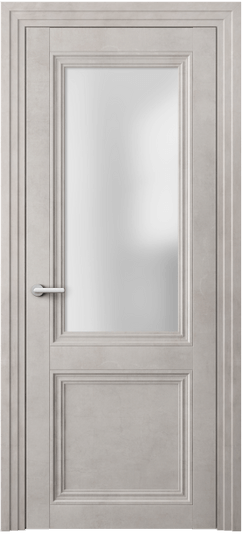 Дверь межкомнатная 2524 ЛСЕ САТ. Цвет Леон серебро. Материал Технофойл Ламинатин. Коллекция Центро. Картинка.