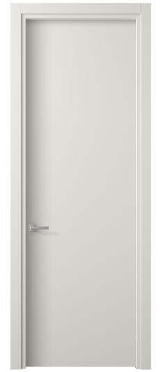 Дверь межкомнатная 0010 ПЭБЛ. Цвет ПЭТ белоснежный. Материал ПЭТ. Коллекция Планум. Картинка.