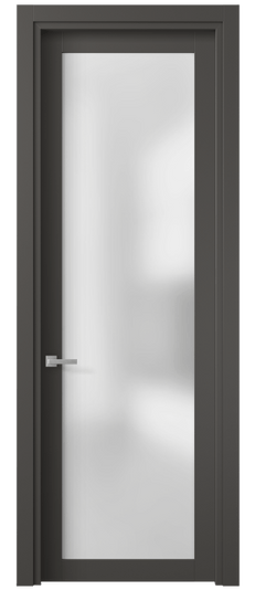 Дверь межкомнатная 2102 ПЭГФ САТ. Цвет ПЭТ графитовый. Материал ПЭТ. Коллекция Планум. Картинка.