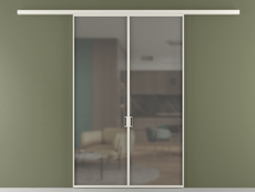 Перегородка Формато вдоль стены 2 створки